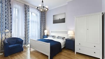 Apartment (Double Studio) | Hochwertige Bettwaren, schallisolierte Zimmer, Bügeleisen/Bügelbrett