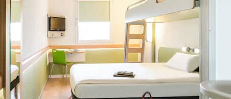 Premium bedding, desk, free cribs/infant beds, bed sheets