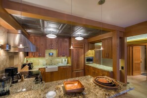 Family Condo, 2 Bedrooms, Mountainside | Private kitchen | Fridge, microwave, coffee/tea maker - Buena Vista at Riverside 2 Bedroom Condo by Accommodations in Telluride (Telluride)