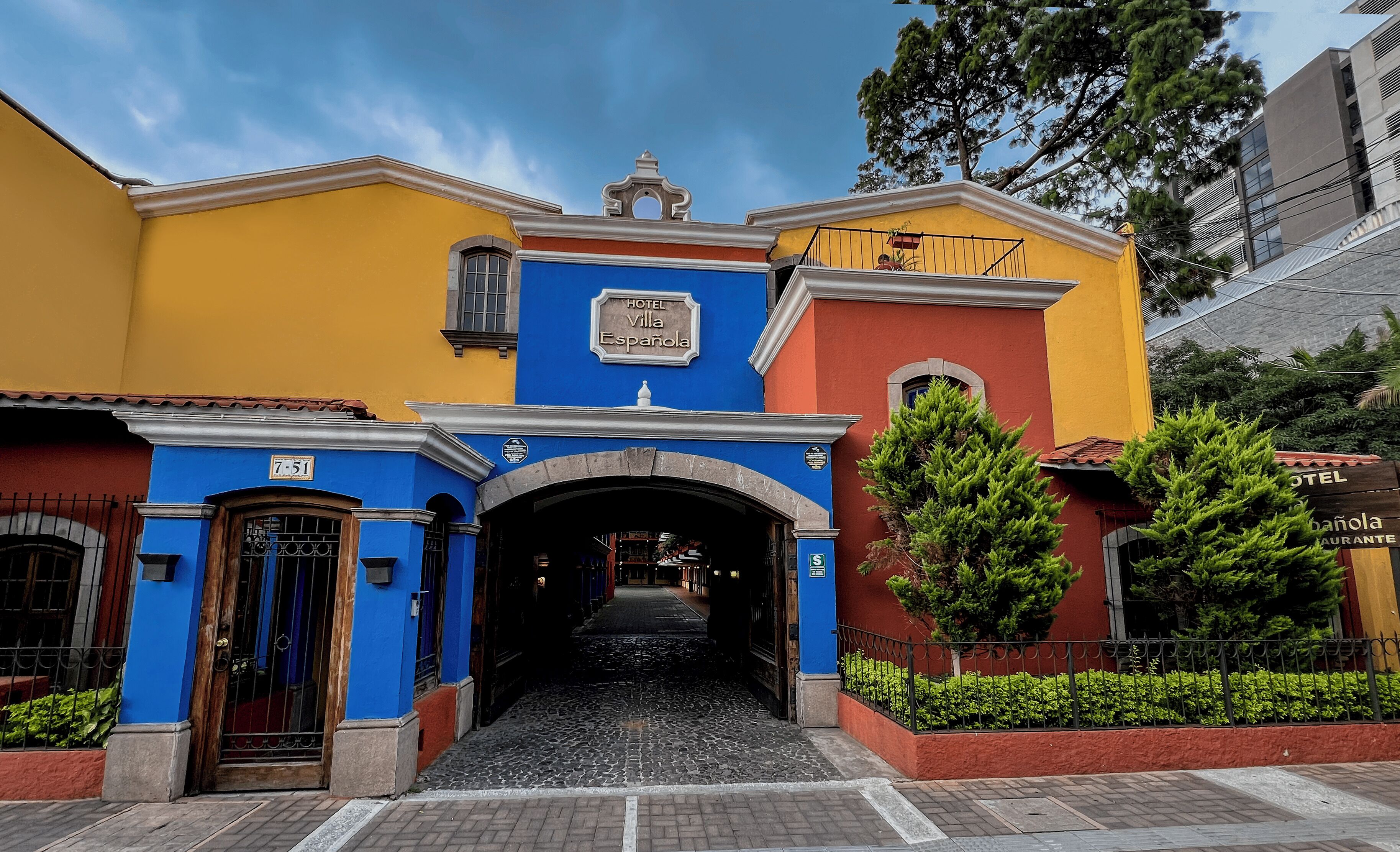 Voorkant van accommodatie