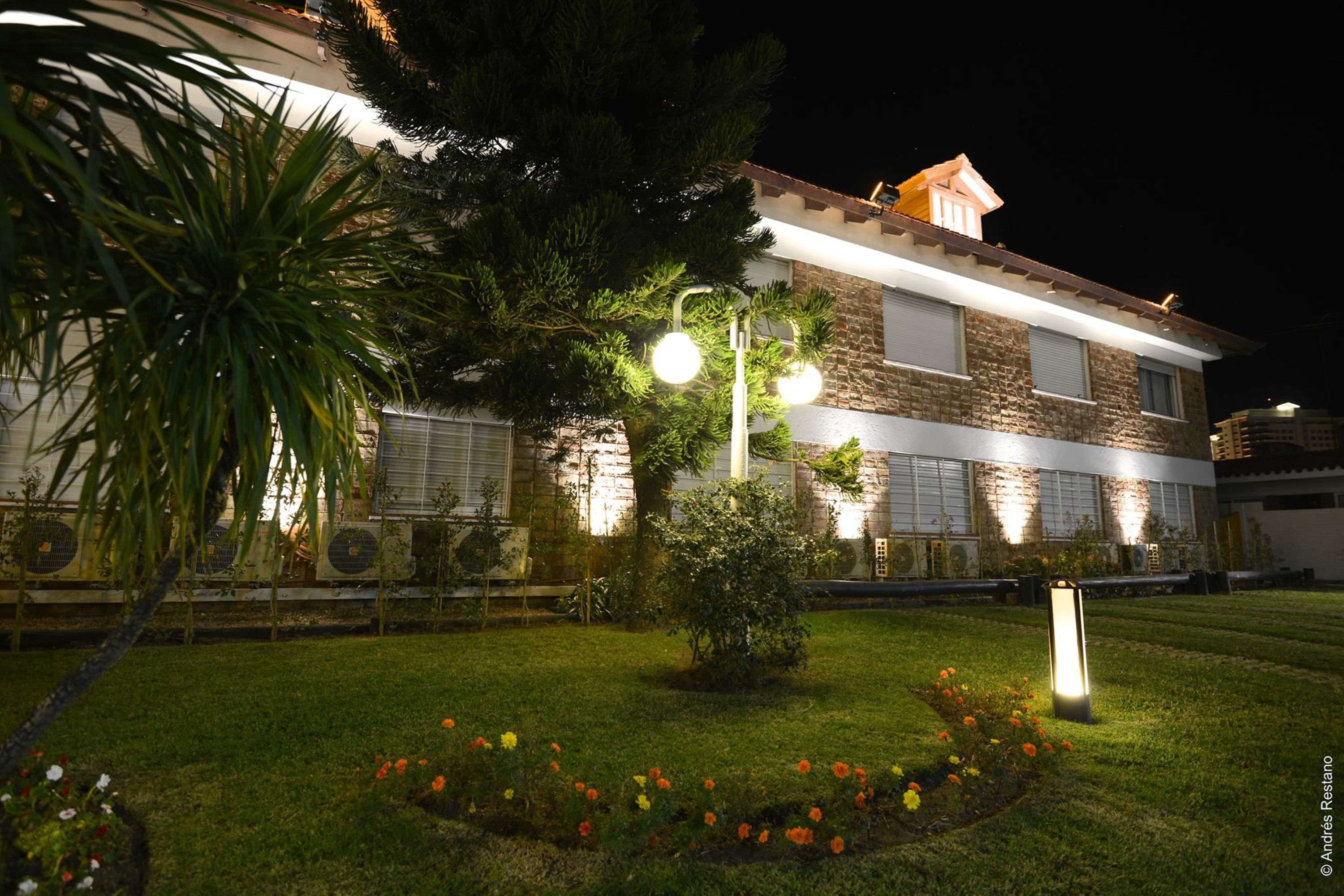 front of property – evening/night