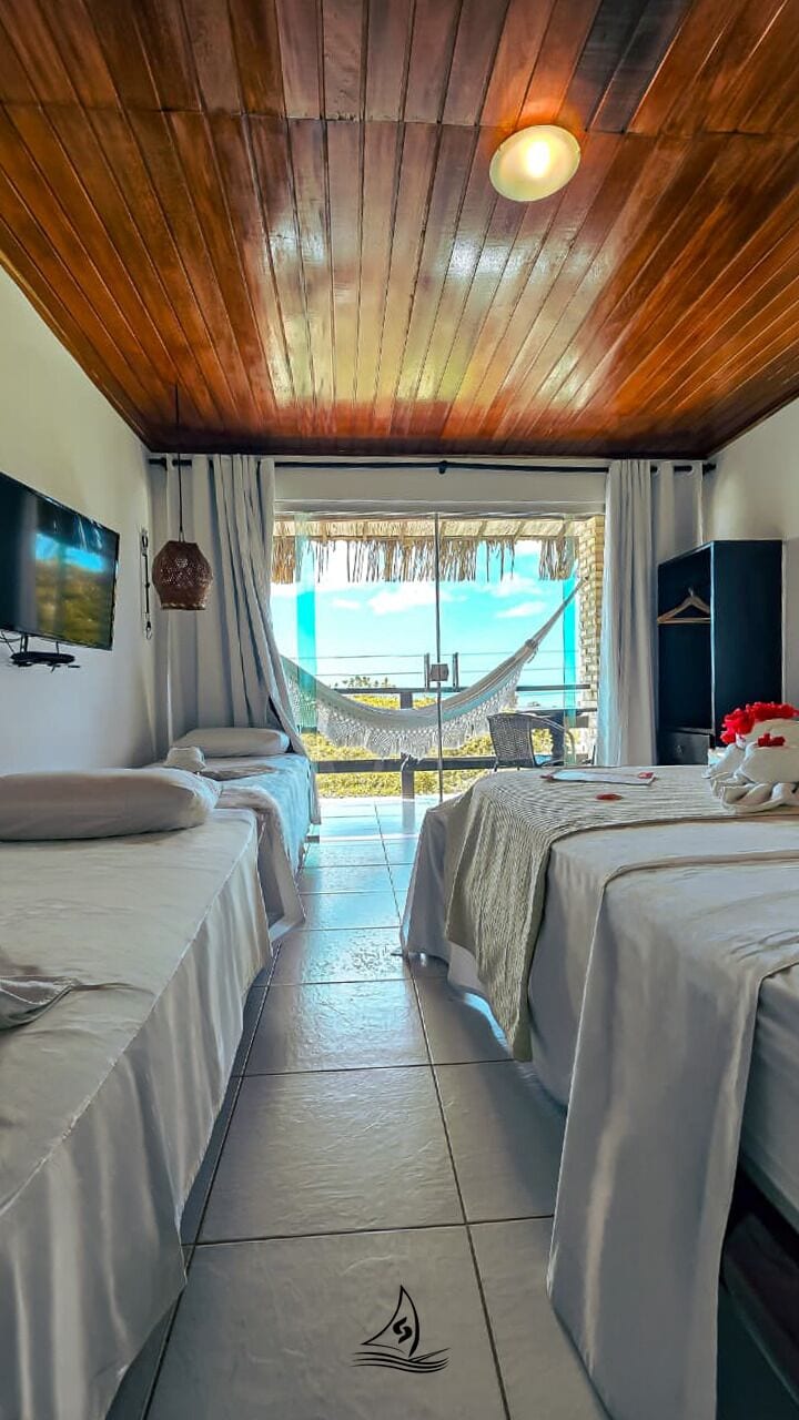 Suíte premium, vista para o oceano | 1 quarto, roupas de cama premium, frigobar, escrivaninha