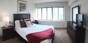 Departamento Deluxe, 1 habitación | Ropa de cama de alta calidad y decoración personalizada 