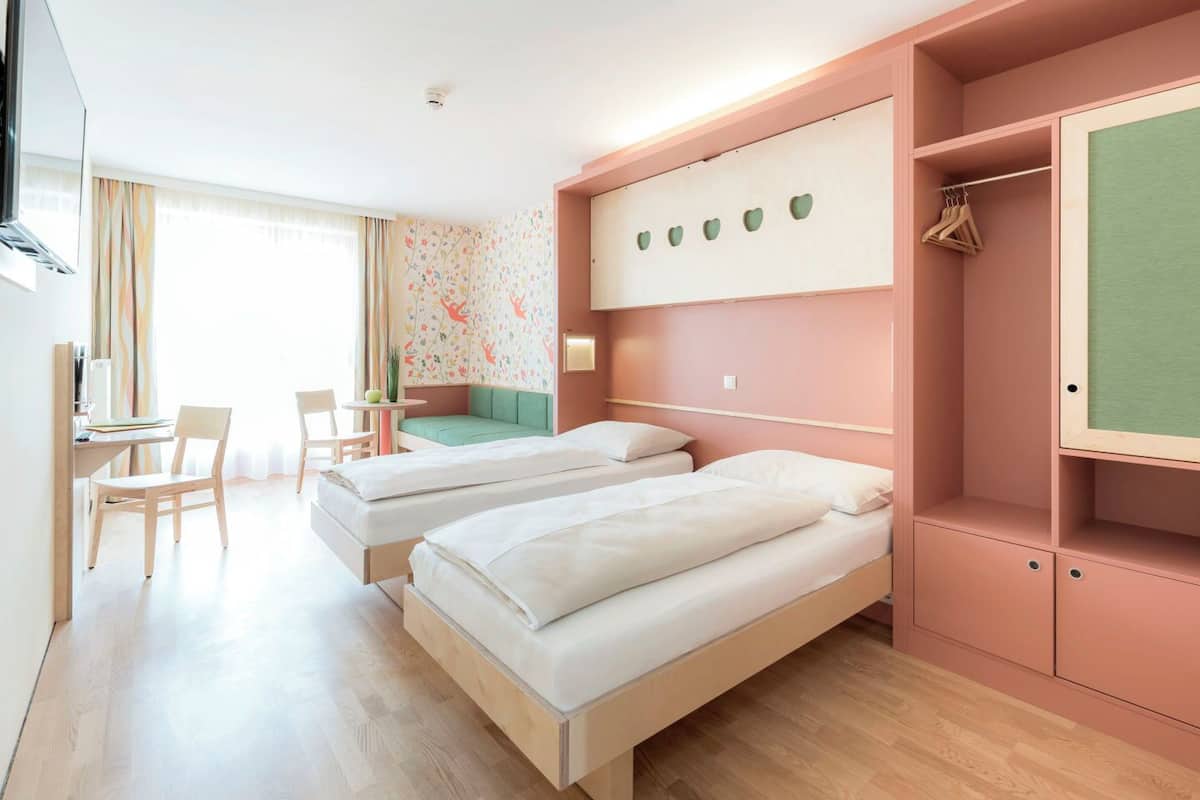 In-room safe, blackout curtains, free cots/infant beds, free WiFi