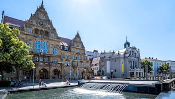 Stadsuitzicht vanuit accommodatie