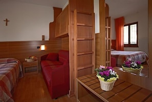 Triple Room, Balcony, Mountain View | Desk, free cots/infant beds, WiFi