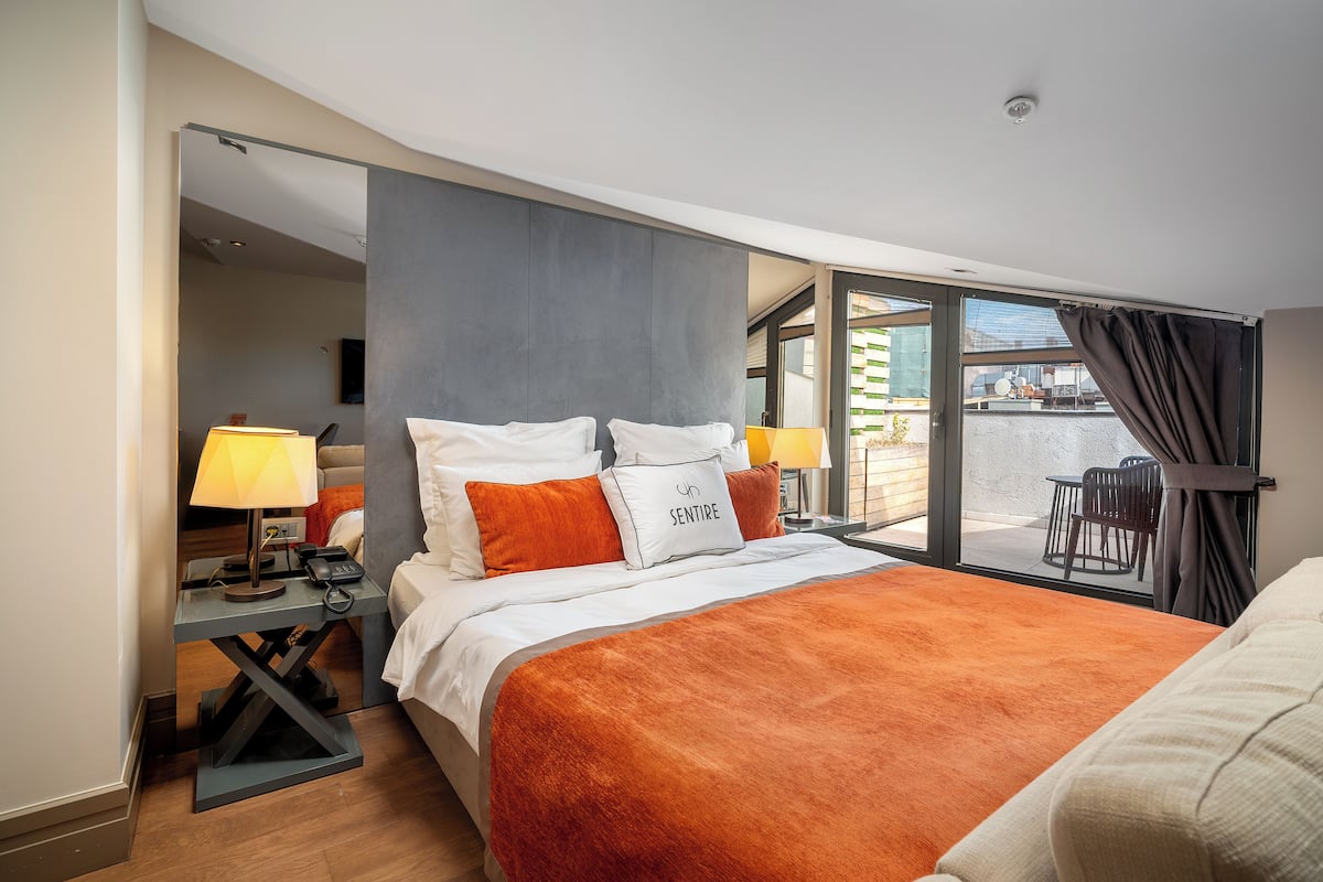1 habitación y ropa de cama de alta calidad