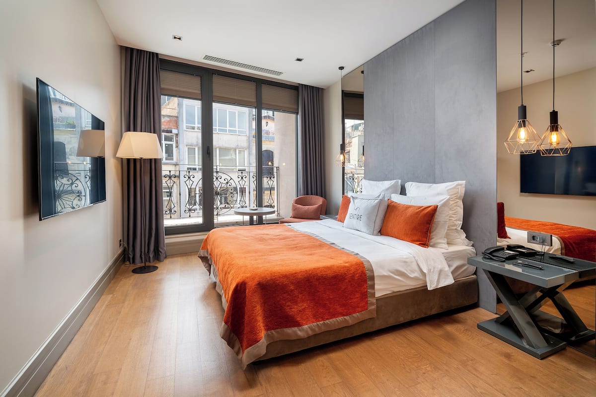 1 habitación y ropa de cama de alta calidad