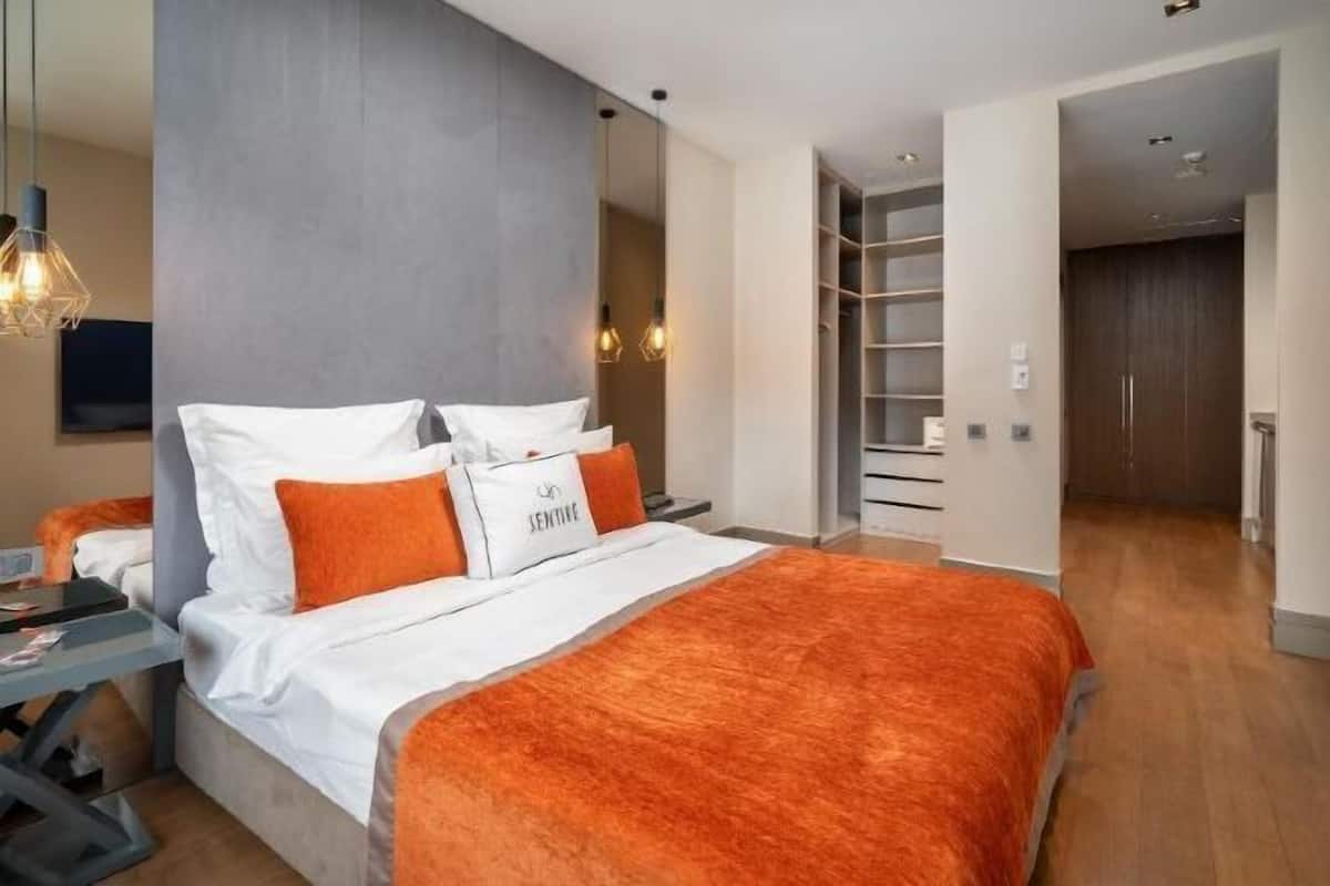 1 habitación y ropa de cama de alta calidad
