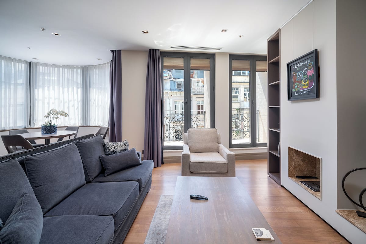 1 habitación y ropa de cama de alta calidad