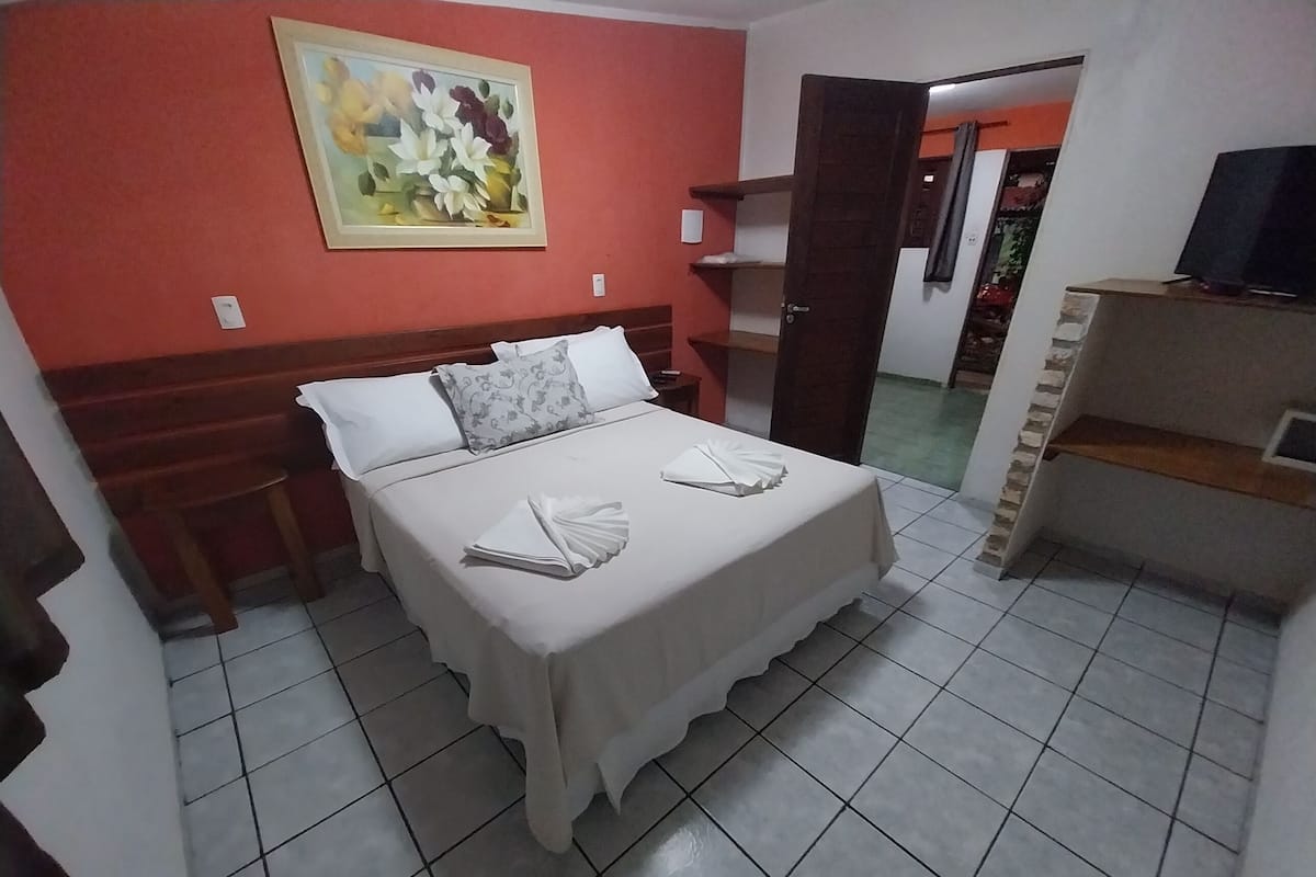 Habitación doble familiar, 2 habitaciones, baño compartido (Chalé família triplo ) | Vista desde la habitación