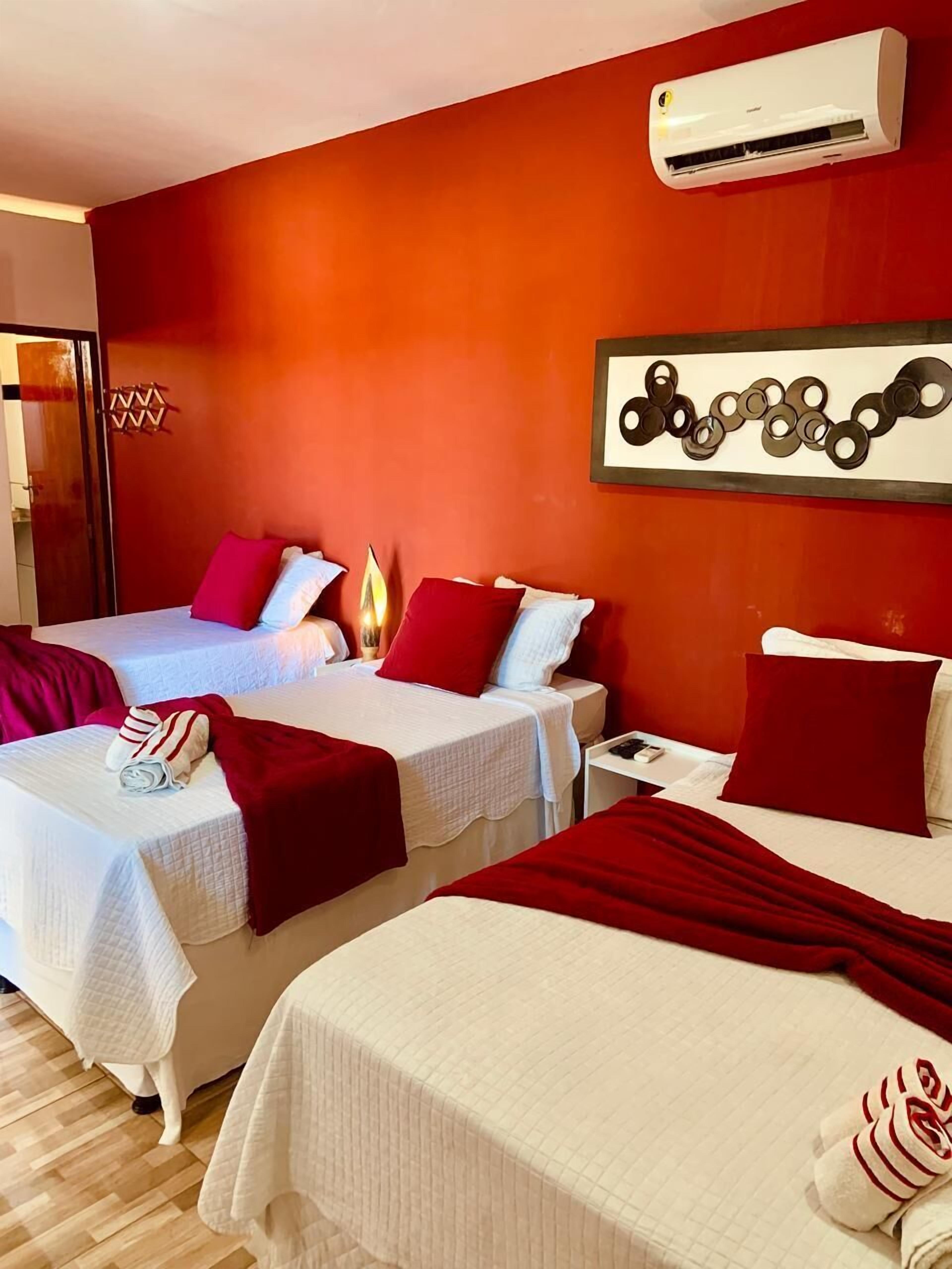 家庭四人房 | 獨特裝潢、免費無線上網、床單