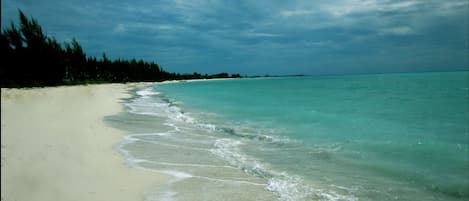 私人海灘、白沙、遮陽傘、海灘浴巾