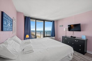 Basic Condo, 1 Bedroom, Balcony, Partial Ocean View (1004) | 1 bedroom, individually decorated, individually furnished, free WiFi - Units at Patricia Grand Resort by Elliott Beach Rentals (Myrtle Beach)