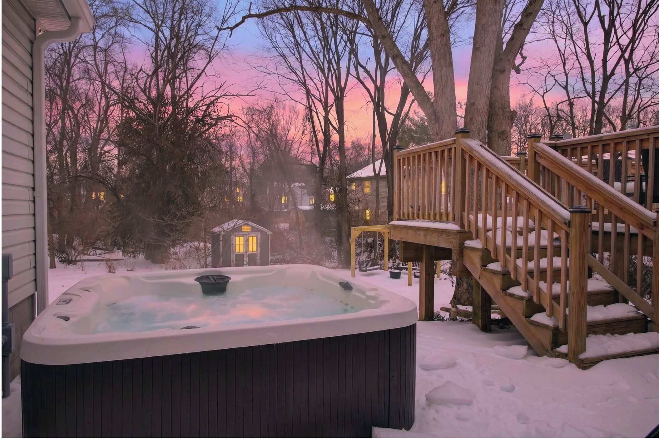 Bain à remous extérieur