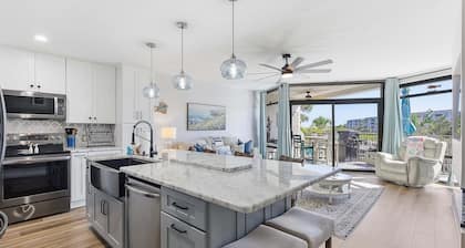 Intracoastal Waterfront Escape w/ Dock, Hot Tub & Walk to Beach
