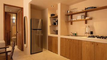Appartamento Deluxe, 2 camere da letto, piscina privata | Cucina privata
