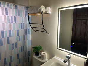 Handdoeken, zeep, shampoo, toiletpapier