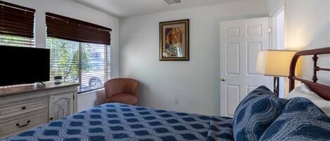 1 bedroom, iron/ironing board, bed sheets