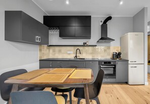 Private kitchen - Wołoska Modern Stylish Apartment (Warszawa)