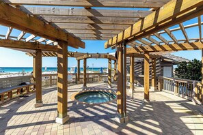 Outdoor spa tub - 312 Gorgeous Gulf Views w/ 25’ Private Balcony ~ Pools ~ Hot Tub ~ Book June 3rd (Destin)