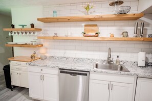 Paper towels - The Rustic Hideaway. Fully furnished lower apartment at the end of a quiet lane. (Hendersonville)