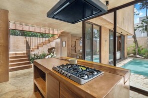 Interior - Designer stylish home with pool, near cenote. (Playa del Carmen)