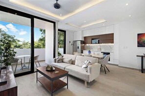 Living area - PGA Golf Deluxe Stay at Tulum Country Club Apt. (Akumal)