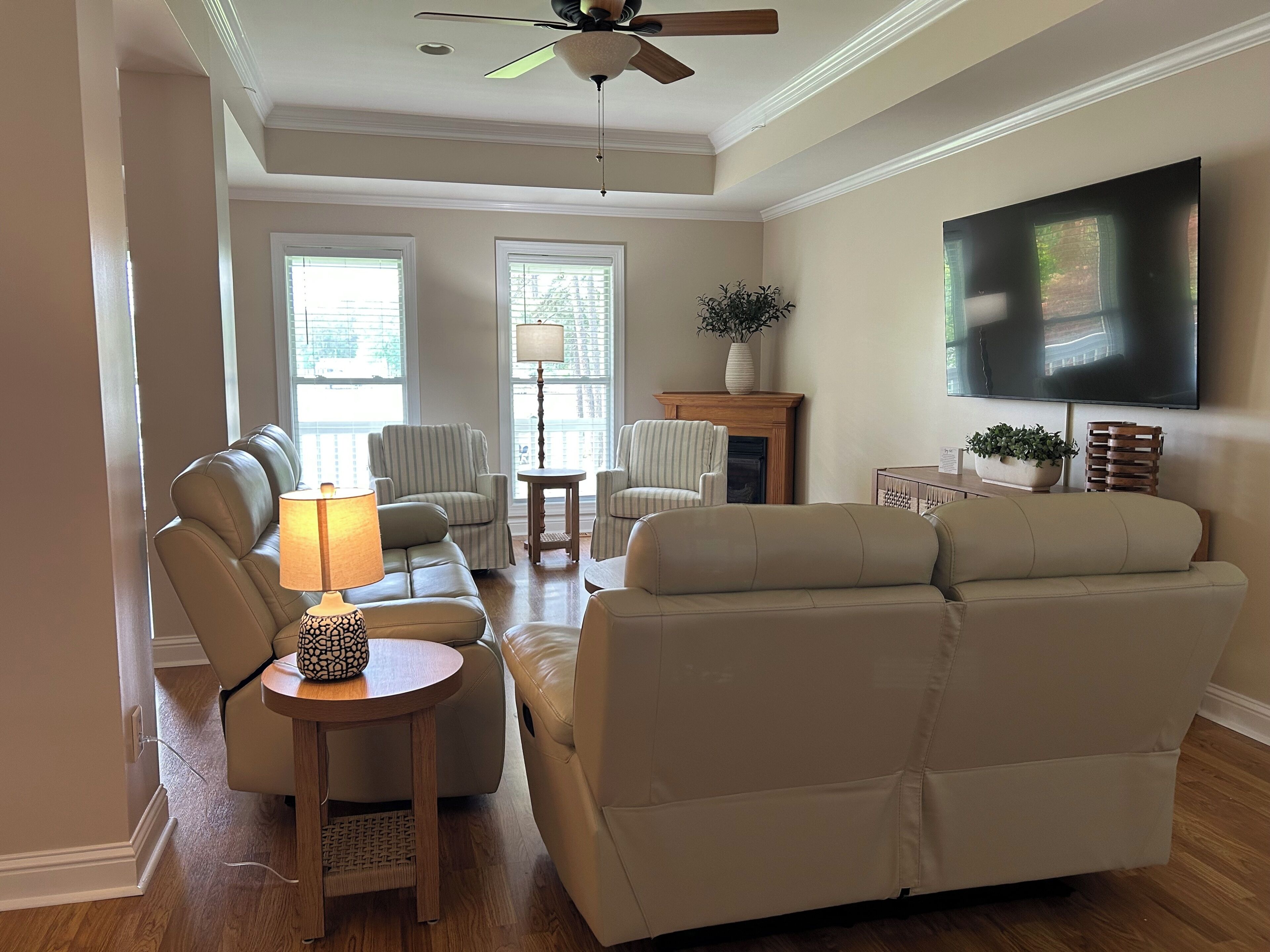 Smart TV, video games, foosball, table tennis