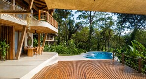 Pool - Bali Style Villa- Ocean view, AC,  Salt water pool, amazing kitchen! (Santa Teresa)