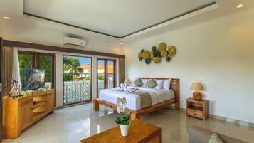Villa, 2 Bedrooms, Pool View | In-room safe, individually decorated, individually furnished