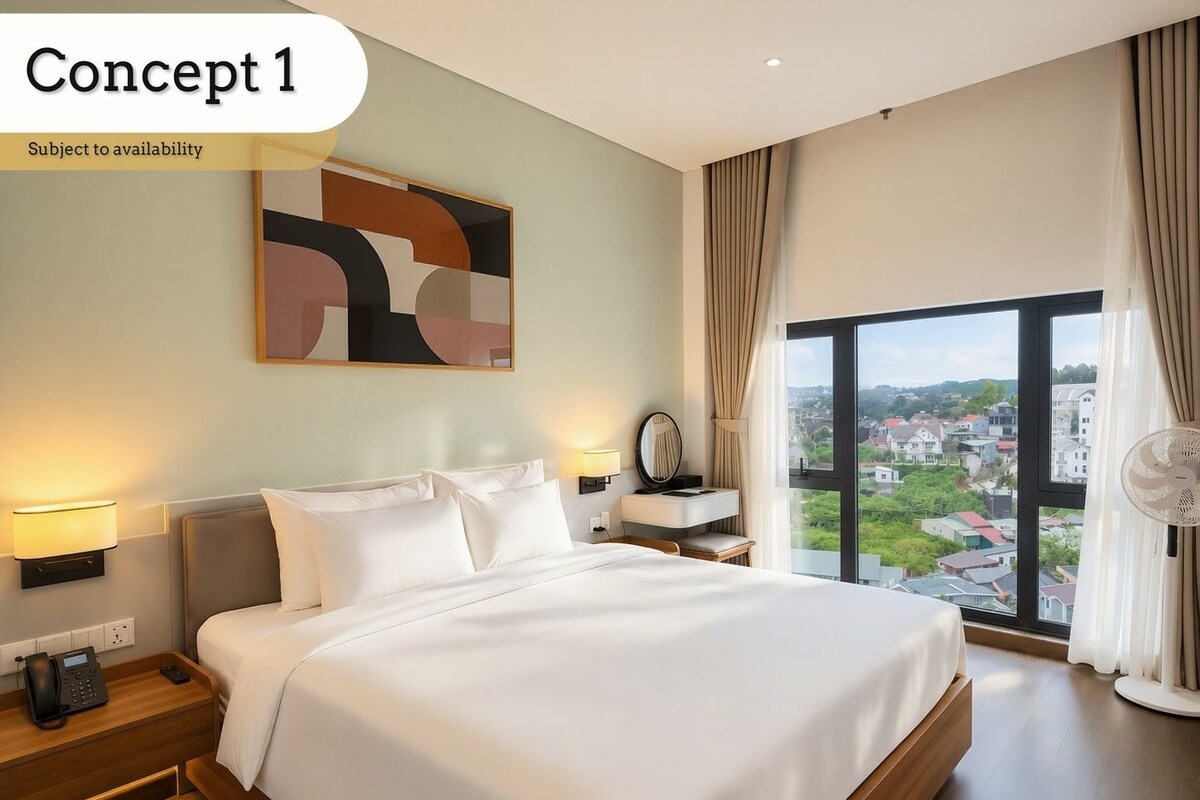 Superior Double Room, City View | Minibar, in-room safe, desk, blackout drapes