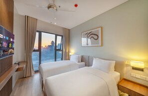 Deluxe dubbelrum eller tvåbäddsrum - utsikt mot staden