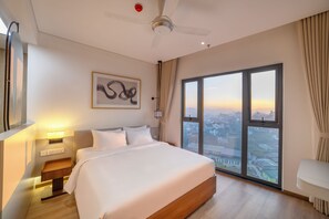 Deluxe dubbelrum eller tvåbäddsrum - utsikt mot staden