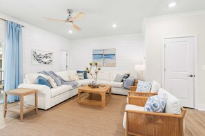 TV - Seafoam Bliss | Townhome Steps to the Beach (Ocean City)