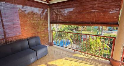 Cozy beach house - 5 minute walk to the fabulous Playa San Blas 3 rooms with AC