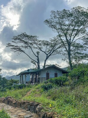 Lyxstuga - utsikt mot bergen | Exteriör