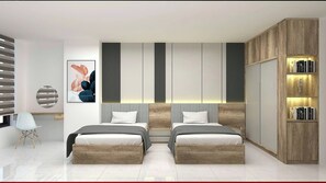 Deluxe Double or Twin Room, City View - Golden Sun Hotel 2 (Cat Lai)