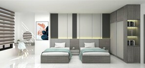 Deluxe Double or Twin Room, City View - Golden Sun Hotel 2 (Cat Lai)