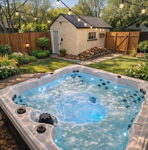 Outdoor spa tub - 3-bedroom house off Vincent Avenue with cool AC (Minneapolis)
