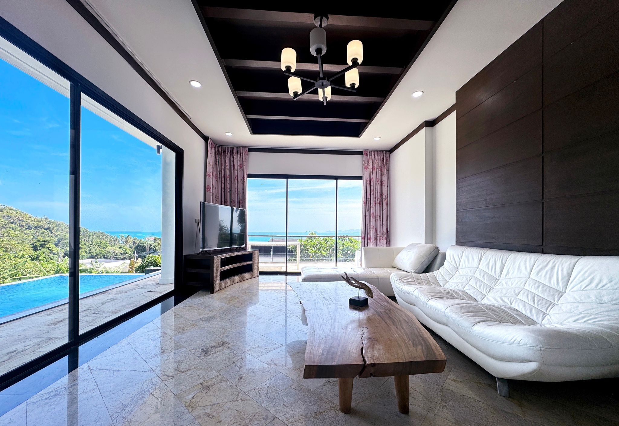 Villa, 4 Bedrooms, Sea View | Living area