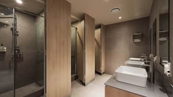 Standard Single Room, Men only | Bathroom | Shower, hair dryer, towels, shampoo