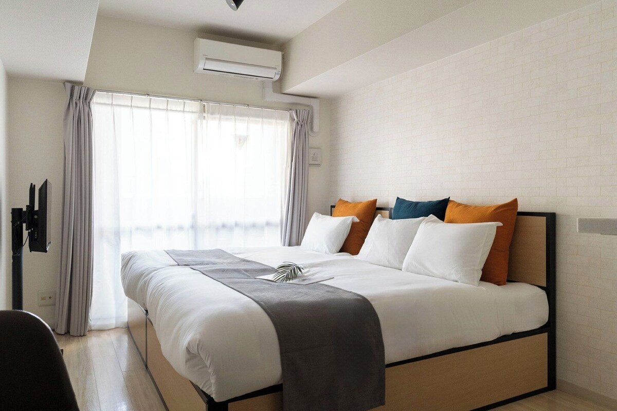 อพาร์ทเมนท์, ปลอดบุหรี่, วิวเมือง (f21) | Wi-Fi ฟรี, ผ้าปูที่นอน