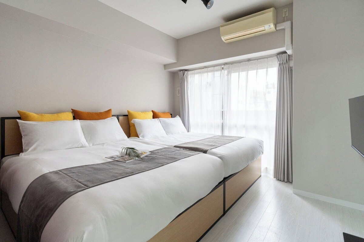 อพาร์ทเมนท์, ปลอดบุหรี่, วิวเมือง (f04) | Wi-Fi ฟรี, ผ้าปูที่นอน