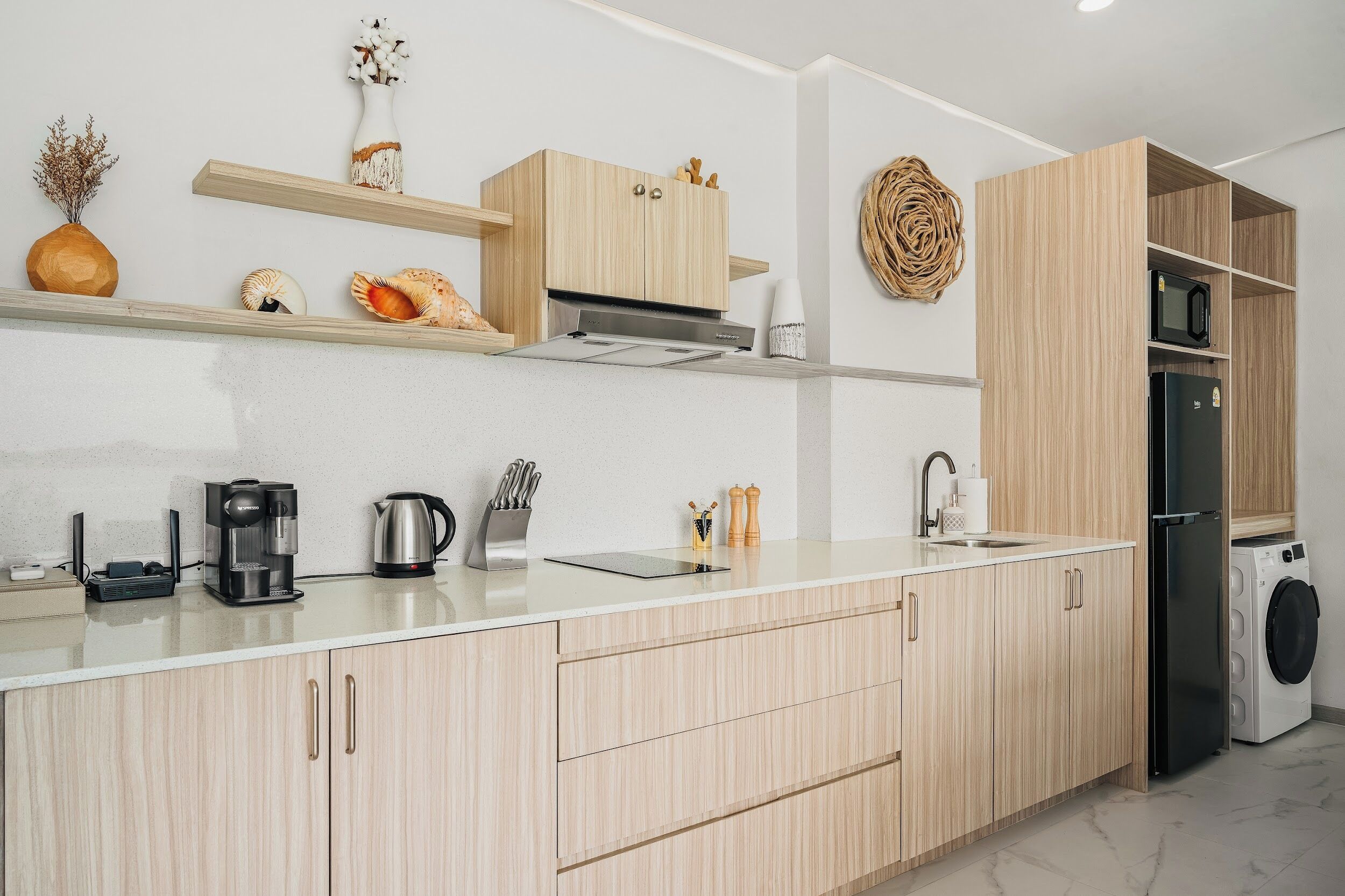 Villa Luxe, 1 très grand lit, vue mer, en front de plage | Cuisine privée