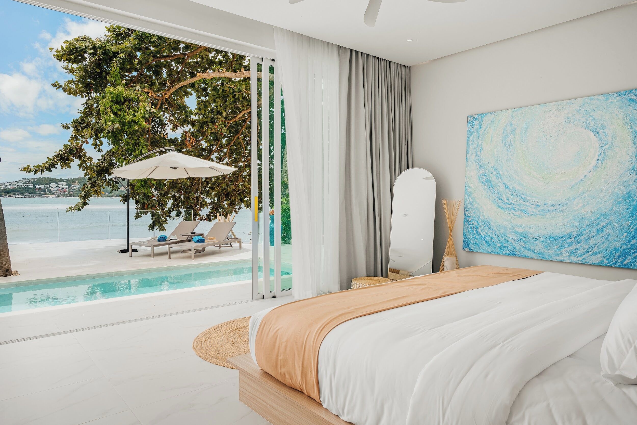 Vila Mewah, 1 Tempat Tidur King, pemandangan laut, menghadap pantai