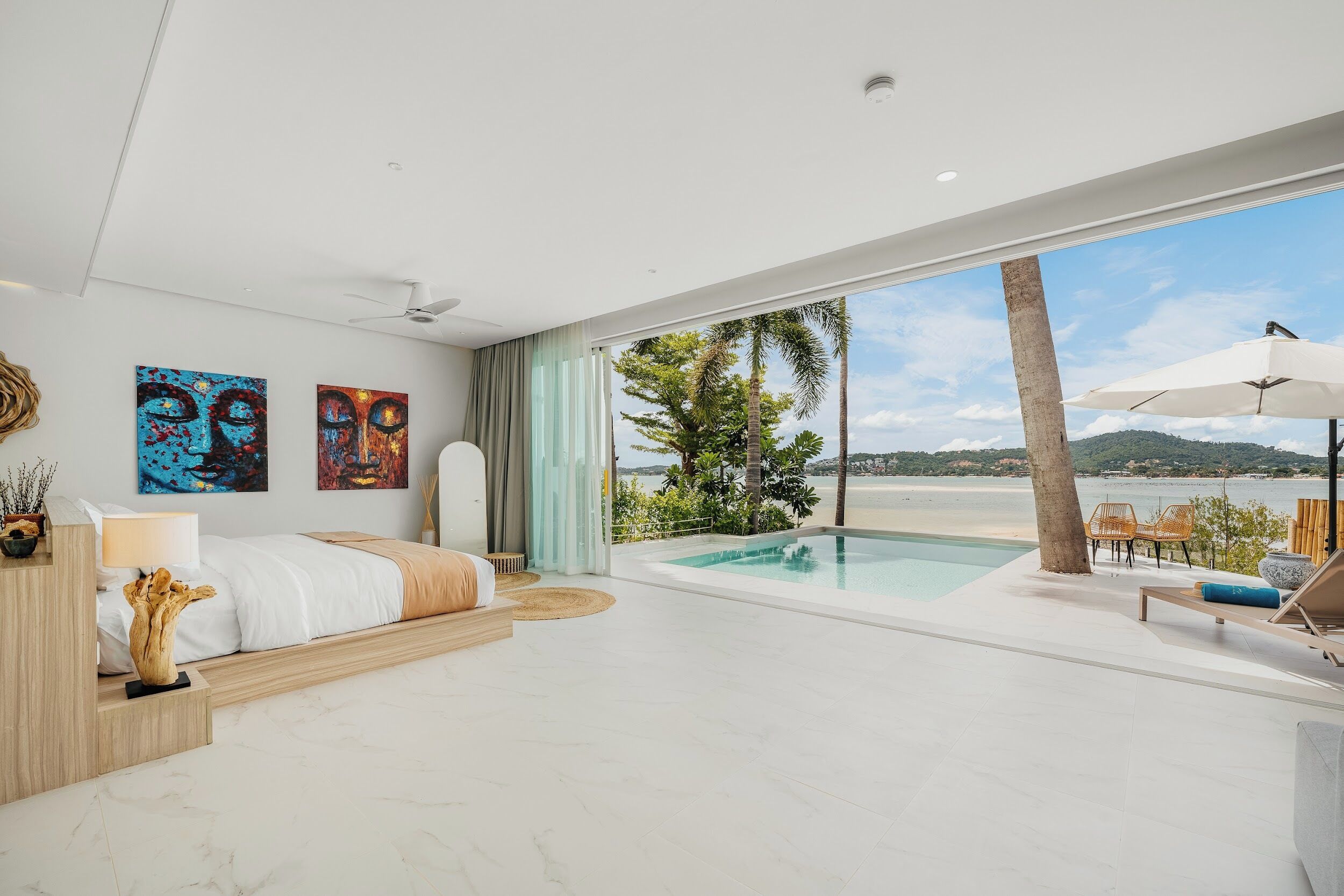 Comfort Villa, 1 King Bed, Sea View, Beachfront | Pool | Outdoor pool, free pool cabanas, pool loungers