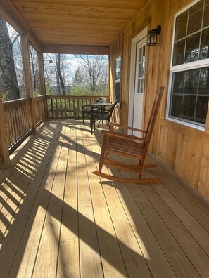 Terrace/patio - Brand New! Bright, Airy Cabin Boarding Winslow Hill Elk Viewing Area! (Benezette)