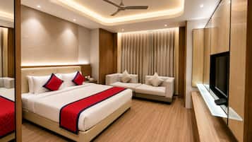 Ropa de cama de alta calidad y minibar