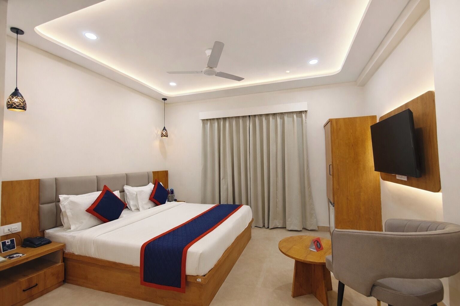In-room safe, desk, blackout curtains, iron/ironing board